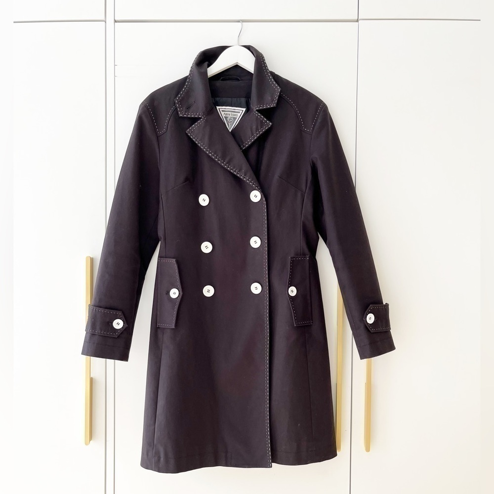 Marvin Richards Black Cotton Tench with White Stitching